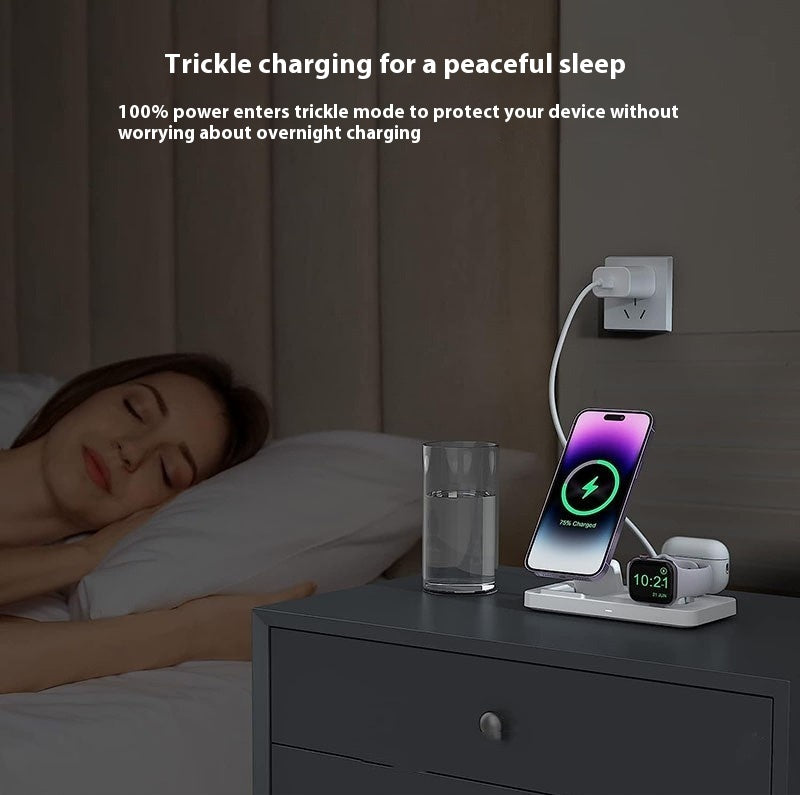 3-in-1 Folding Magnetic Wireless Charger  for Iphone, Smart Watch and Airpods