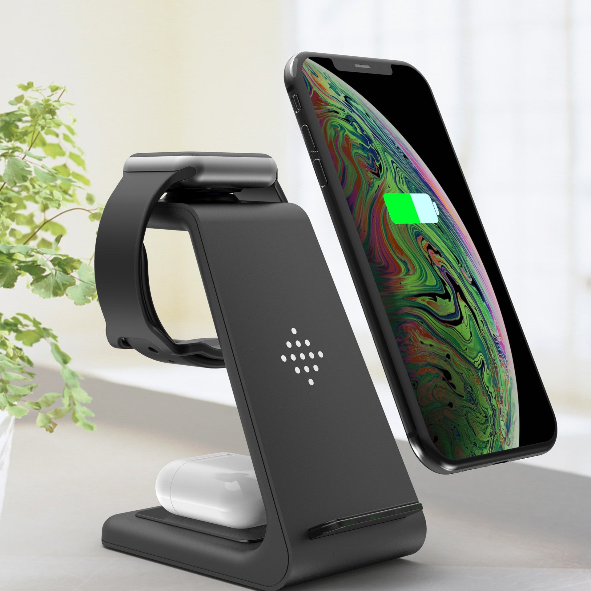 3-in-1 Wireless Fast Charging Station for phone, smartwatch & AirPods