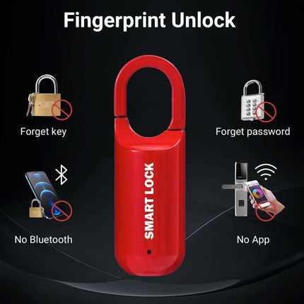 Compact, Rechargeable USB Fingerprint Smart Lock