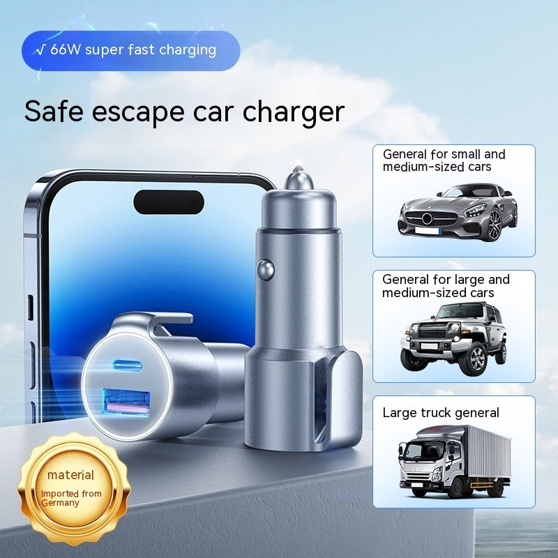 38W Car Charger – Ultra-Fast, Dual Port, Compact Design, Smart Protection