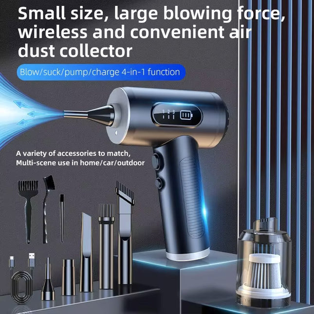 Powerful 2-in-1 Cordless Vacuum & Air Duster for Electronics